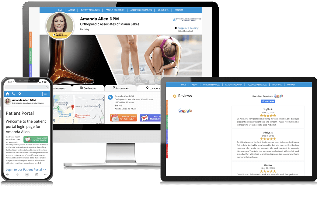 Amanda Allen DPM Website Example