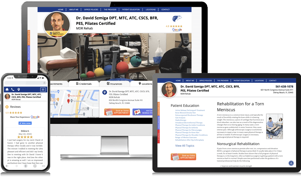 David Szmiga DPT Website Example
