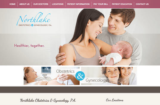Northlake OBGYN Medical Website Example