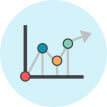 Website Performance and Behavior Analytics Icon