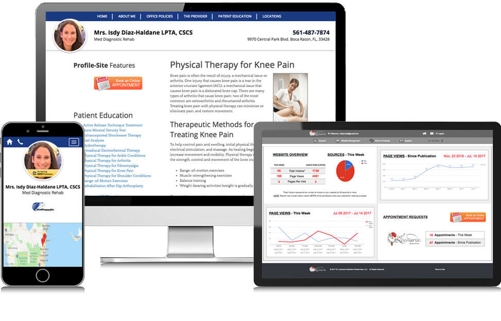 Personal Websites for Physical Therapists