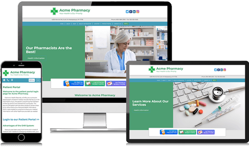 Acme Pharmacy Responsive Website Example